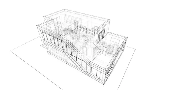 Disegno Astratto Carta Parati Architettonica Sfondo Concetto Digitale — Foto Stock