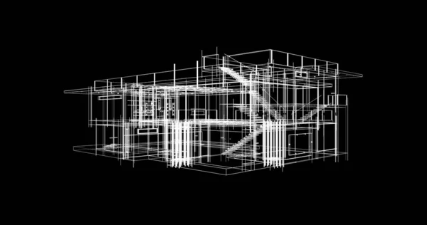 Абстрактный Архитектурный Дизайн Обоев Цифровой Концепт Фон — стоковое фото