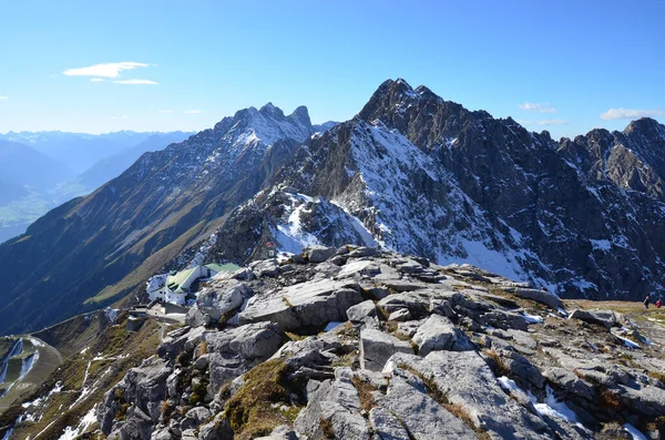 Vista Panorâmica Das Montanhas Fundo Natureza — Fotografia de Stock