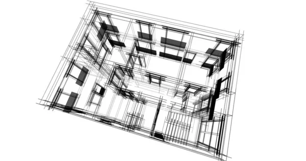 Абстрактный Архитектурный Дизайн Обоев Цифровой Концепт Фон — стоковое фото