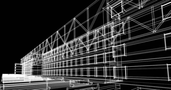 Абстрактный Архитектурный Дизайн Обоев Цифровой Концепт Фон — стоковое фото