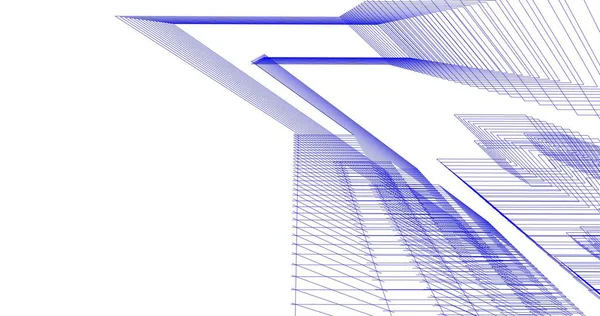 Abstraktní Architektonický Design Tapet Digitální Koncept Pozadí — Stock fotografie