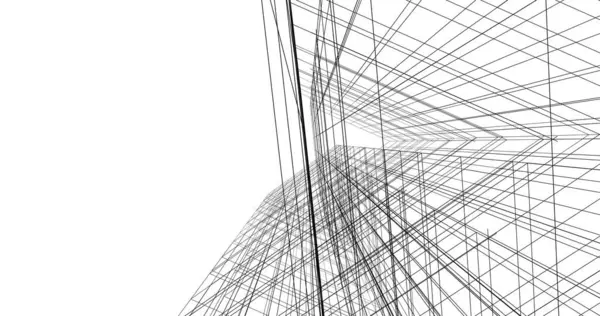 Абстрактный Архитектурный Дизайн Обоев Цифровой Концепт Фон — стоковое фото