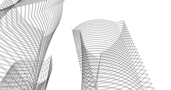 Абстрактный Архитектурный Дизайн Обоев Цифровой Концепт Фон — стоковое фото