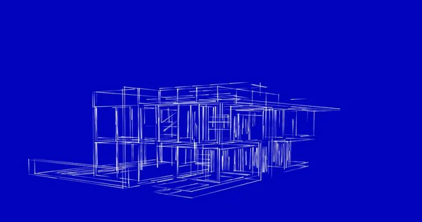 Abstrakcyjny Projekt Tapety Architektonicznej Cyfrowe Tło Koncepcyjne — Zdjęcie stockowe