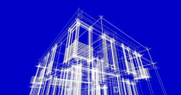 Абстрактный Архитектурный Дизайн Обоев Цифровой Концепт Фон — стоковое фото