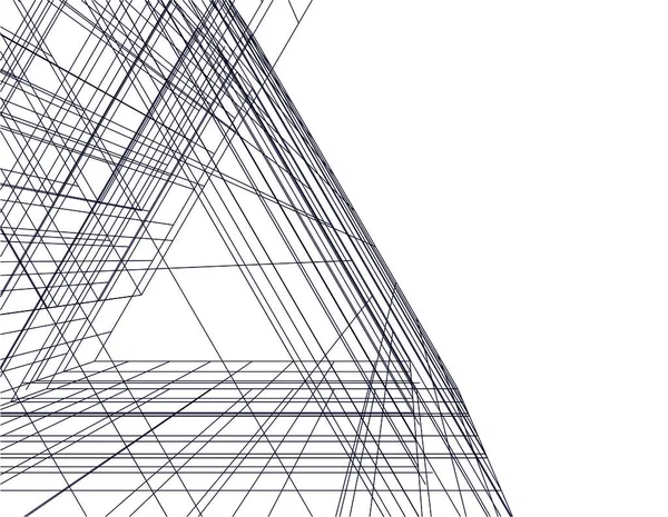 Abstrakcyjny Projekt Tapety Architektonicznej Cyfrowe Tło Koncepcyjne — Zdjęcie stockowe