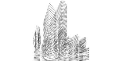 soyut mimari duvar kağıdı tasarımı, dijital konsept arkaplan