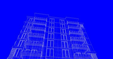 soyut mimari duvar kağıdı tasarımı, dijital konsept arkaplan