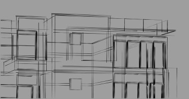 soyut mimari duvar kağıdı tasarımı, dijital konsept arkaplan