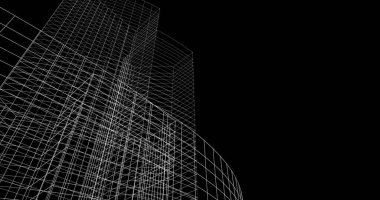 soyut mimari duvar kağıdı tasarımı, dijital konsept arkaplan