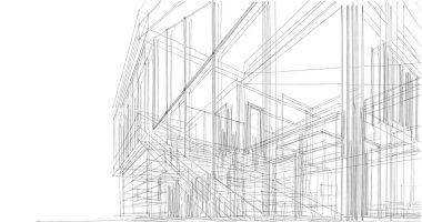soyut mimari duvar kağıdı tasarımı, dijital konsept arkaplan