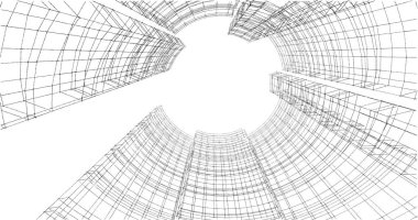 soyut mimari duvar kağıdı tasarımı, dijital konsept arkaplan