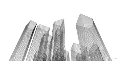 soyut mimari duvar kağıdı tasarımı, dijital konsept arkaplan