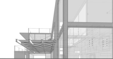 minimal geometrik mimari binalar tasarımı