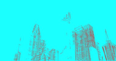 soyut mimari duvar kağıdı tasarımı, dijital konsept arkaplan