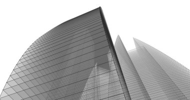 soyut mimari duvar kağıdı tasarımı, dijital konsept arkaplan