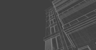 soyut mimari duvar kağıdı tasarımı, dijital konsept arkaplan