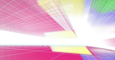 soyut mimari duvar kağıdı tasarımı, dijital konsept arkaplan