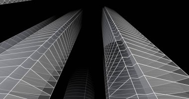 soyut mimari duvar kağıdı tasarımı, dijital konsept arkaplan