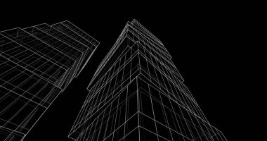 soyut mimari duvar kağıdı tasarımı, dijital konsept arkaplan