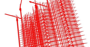 soyut mimari duvar kağıdı tasarımı, dijital konsept arkaplan