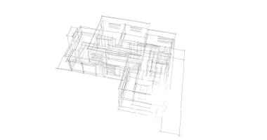 soyut mimari duvar kağıdı tasarımı, dijital konsept arkaplan