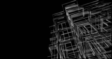 soyut mimari duvar kağıdı tasarımı, dijital konsept arkaplan