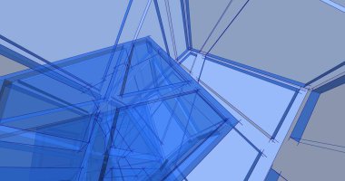 soyut mimari duvar kağıdı tasarımı, dijital konsept arkaplan