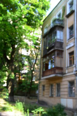 Bulanık şehir manzarası, soyut arkaplan 