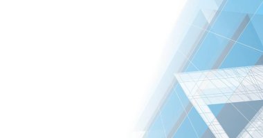 Arkaplanda mimari bina 3d illüstrasyon