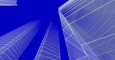 soyut mimari duvar kağıdı tasarımı, dijital konsept arkaplan