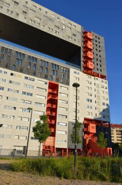 Mimari sanat konseptinde soyut çizgiler, minimum geometrik şekiller. 