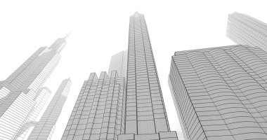 soyut mimari duvar kağıdı tasarımı, dijital konsept arkaplan