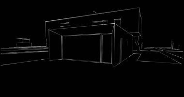 soyut mimari duvar kağıdı tasarımı, dijital konsept arkaplan