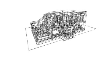 soyut mimari duvar kağıdı tasarımı, dijital konsept arkaplan