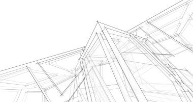 soyut mimari duvar kağıdı tasarımı, dijital konsept arkaplan