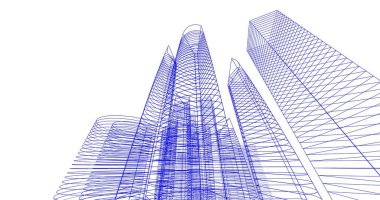 soyut mimari duvar kağıdı tasarımı, dijital konsept arkaplan