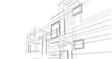 soyut mimari duvar kağıdı tasarımı, dijital konsept arkaplan