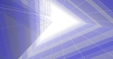 Mimari sanat konseptinde soyut çizgiler, minimum geometrik şekiller. 