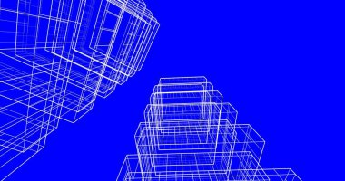 soyut mimari duvar kağıdı tasarımı, dijital konsept arkaplan