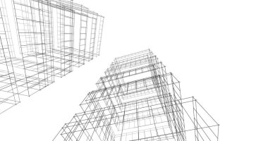soyut mimari duvar kağıdı tasarımı, dijital konsept arkaplan