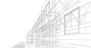 soyut mimari duvar kağıdı tasarımı, dijital konsept arkaplan