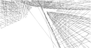 soyut mimari duvar kağıdı tasarımı, dijital konsept arkaplan