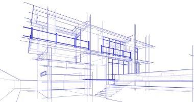 minimal geometrik şekiller, mimari çizgiler