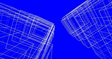 soyut mimari duvar kağıdı tasarımı, dijital konsept arkaplan