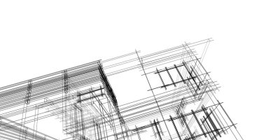 soyut mimari duvar kağıdı tasarımı, dijital konsept arkaplan