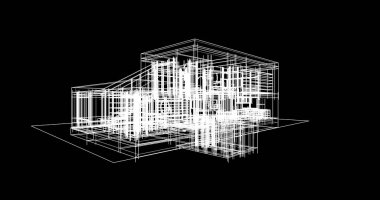 soyut mimari duvar kağıdı tasarımı, dijital konsept arkaplan