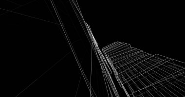 soyut mimari duvar kağıdı tasarımı, dijital konsept arkaplan