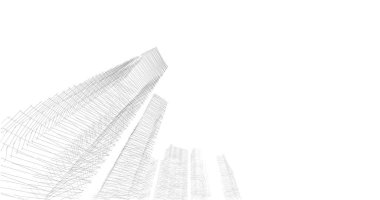 soyut mimari duvar kağıdı tasarımı, dijital konsept arkaplan